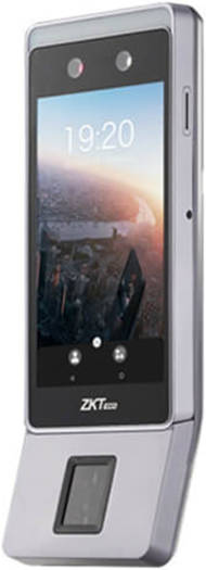 ZKTeco Horus E1-FP Wireless Time Attendance Terminal + DM10 Module, Face Recognition, Face + Finger + Card, 3 Meter Range Scanning, Supports 4G