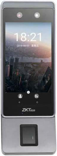 ZKTeco Horus E1-FP Wireless Time Attendance Terminal + DM10 Module, Face Recognition, Face + Finger + Card, 3 Meter Range Scanning, Supports 4G